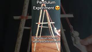 Time period of simple pendulum experiment under constant force of gravity Physics shorts diy [upl. by Barina]