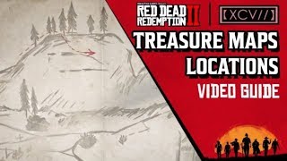 Red Dead Redemption 2 ONLINE ALL 3 Treasure Chest Locations Black Bone Forest [upl. by Ykvir846]