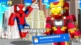 Fisks superheroes mod download mediafire Minecraft PE addon mcpe minecraftmods [upl. by Ydnir]