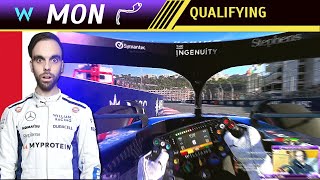 F1 2024 Full Career Mode MONACO GP  Qualifying  Williams FW46 [upl. by Ilime]