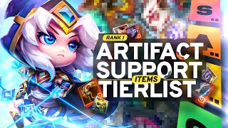 Rank 1 Ultimate Artifact amp Support Items Tier List  TFT Guide [upl. by Dlonyer413]