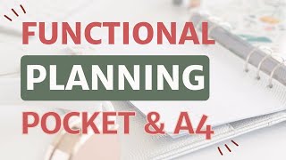 Functional Planner Setup In Pocket and A4 Filofax [upl. by Aroc]