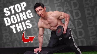 STOP Fcking Up Dumbbell Rows PROPER FORM [upl. by Reppiks]