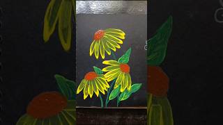 Zinnia Flower paint with acrylic colour artartdrawing viralshort [upl. by Gawain733]