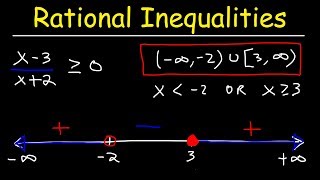 Rational Inequalities [upl. by Annaed398]