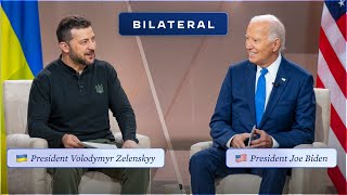 President Biden Holds a Bilateral Meeting with President Volodymyr Zelenskyy of Ukraine [upl. by Ibur115]