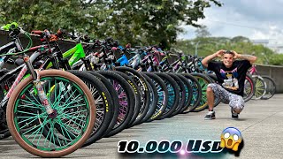 Te enseño las bicicletas de mis amigos más de 10000 USD🤯🔥💸 [upl. by Lindley]