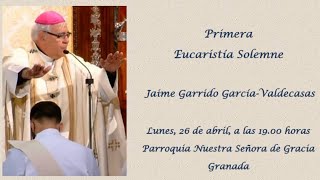 Primera Eucaristía Solemne  Jaime Garrido GarcíaValdecasas [upl. by Flossie]