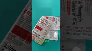 Azee 500 Tablet Uses in Hindi  Azithromycin Tablets IP 500mg hindi [upl. by Siloa]