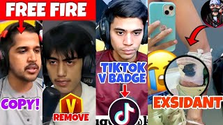 Tik Tok EXPOSE Ayush ❓ Knexa EXSIDANT 😯 V BADGE Remove  Zerox FF COPY creater  G2R [upl. by Coumas]