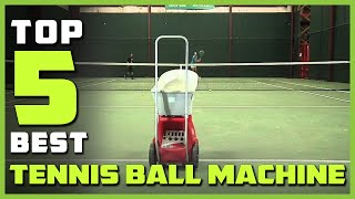 Top 5 Best Tennis Ball Machine Review in 2023  Battery Powered Portable Tennis Machine [upl. by Bernhard45]