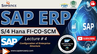 SAP S4 Hana FICO SCM Lec4 Configuration of Enterprise Structure in SAP S4 Hana ERP Server [upl. by Tani713]