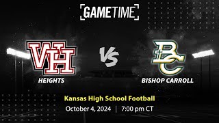 Heights vs Bishop Carroll  Kansas  1042024 [upl. by Ahsyak]