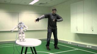 Real Time Robot Control via FullBody Motion Capture [upl. by Annodas]