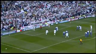 David Beckham Amazing Free Kick Against Greece HD [upl. by Yrram]