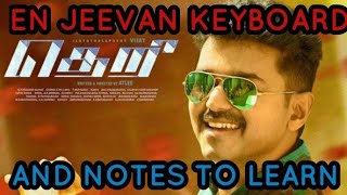 En jeevan song theri keyboard notes [upl. by Akselav]