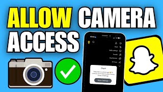 How To Allow Camera Access on Snapchat Via Settings [upl. by Assylem]