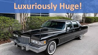 Luxuriously Huge amp The Longest Cadillac 1976 Fleetwood Brougham DElegance [upl. by Ajay]