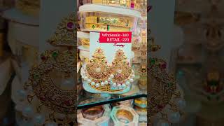 PADMAVATI JEWELLERS  CZ EARRING WITH PEARLS  SHORT VIDEO [upl. by Yvan]