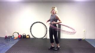 Basic Weighted Hula Hoop Beginner Technique [upl. by Peyter]