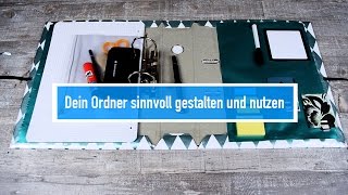 Deinen Ordner sinnvoll nutzen amp gestalten  Back to school  DIY [upl. by Inalej]