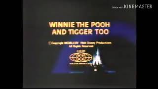 Walt Disney Credits 1982 High Pitched [upl. by Ellehcim]