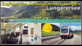 Wunderschöne Zugfahrt von Kaiserstuhl OW nach Lungern  Kanton Obwalden  Schweiz 2023 [upl. by Naves]