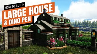 How To Build A Large House amp Dino Pen  Ark Survival Evolved [upl. by Nova]