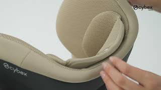 How to Adjust the Patented Reclining Headrest I Solution G2 Car Seat I CYBEX [upl. by Vyky]