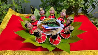 Navratri Special Aarati Thali  Pooja Thali  Decoration ideas [upl. by Chrisman]