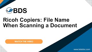 Ricoh Copiers File Name When Scanning a Document [upl. by Yesac]