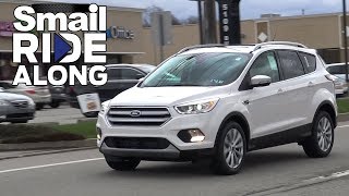 2018 Ford Escape Titanium  Review and Test Drive  Smail Ride Along [upl. by Neslund]