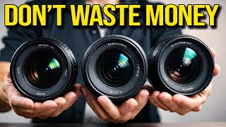 The Best 3 Lenses YOU can BUY For Your SONY APSC [upl. by Yattirb]