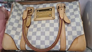 My Review Original Louis Vuitton Berkeley Azur Damier The Limited Edition Handbag [upl. by Sidnala]