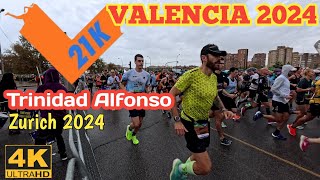 Medio Maratón Valencia Trinidad Alfonso Zurich 2024 21kvalencia maratonvalencia maraton [upl. by Annaohj245]