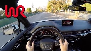 2017 Audi Q7 30T quattro  WR TV POV City Drive [upl. by Quenby861]