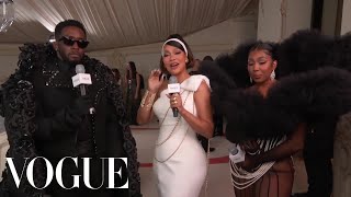 Diddy amp Yung Miami Shut Down the Met Gala Red Carpet  Met Gala 2023 With La La Anthony  Vogue [upl. by Yerroc324]