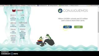 CONJUGUEMOS Tutorial Registering Students [upl. by Bible]