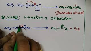 DEHYDRATION OF ETHANOL TO FORM ETHENEMECHANISM👍 [upl. by Ariak781]