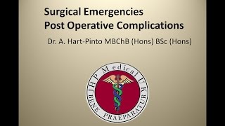 Surgical Emergencies  Post Operative Complications [upl. by Ilagam847]