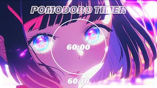 ポモドーロタイマー（6010）🌌  夜更かしする時に聴きたい  Pomodoro Technique  Study With Me  Lofi Hip Hop Music [upl. by Cordi]