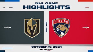 NHL Highlights  Golden Knights vs Panthers  October 19 2024 [upl. by Aipmylo126]