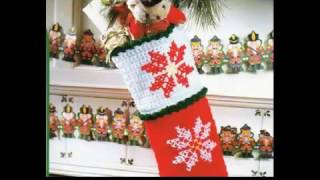 crochet diy easy crochet christmas stocking for beginners [upl. by Euqinim]