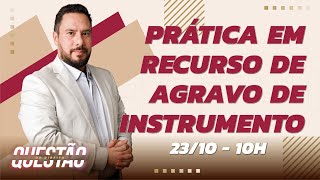 Prática em Recurso de Agravo de Instrumento  Questão de Direito 453 [upl. by Meredithe]