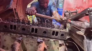 Cylinder Head and Gasket Installation African way jerUghanAworkshoP [upl. by Donaldson]