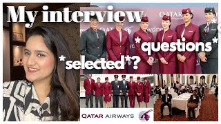 My Qatar Airways interview experience  Questions asked  selected [upl. by Nemrak320]