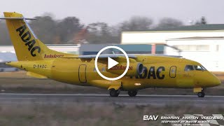 Dornier 328JET  Aero Dienst quotADAC Ambulance csquot DBADC  takeoff at Memmingen Airport [upl. by Meier]