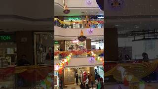 Diwali Decortication In Mall🎇 youtubeshort music dipawali decoration festival reels religious [upl. by Sekoorb]