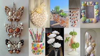 10 Home decorating ideas handmade with Seashell  Seashell craft ideas [upl. by Annekim690]