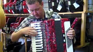 Mark plays a 72 Delicia Piano Accordion  Hobgoblin Music Birmingham [upl. by Annez]